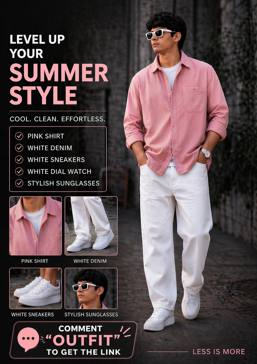 Level Up Your Summer Style with This Clean & Effortless Men’s Outfit