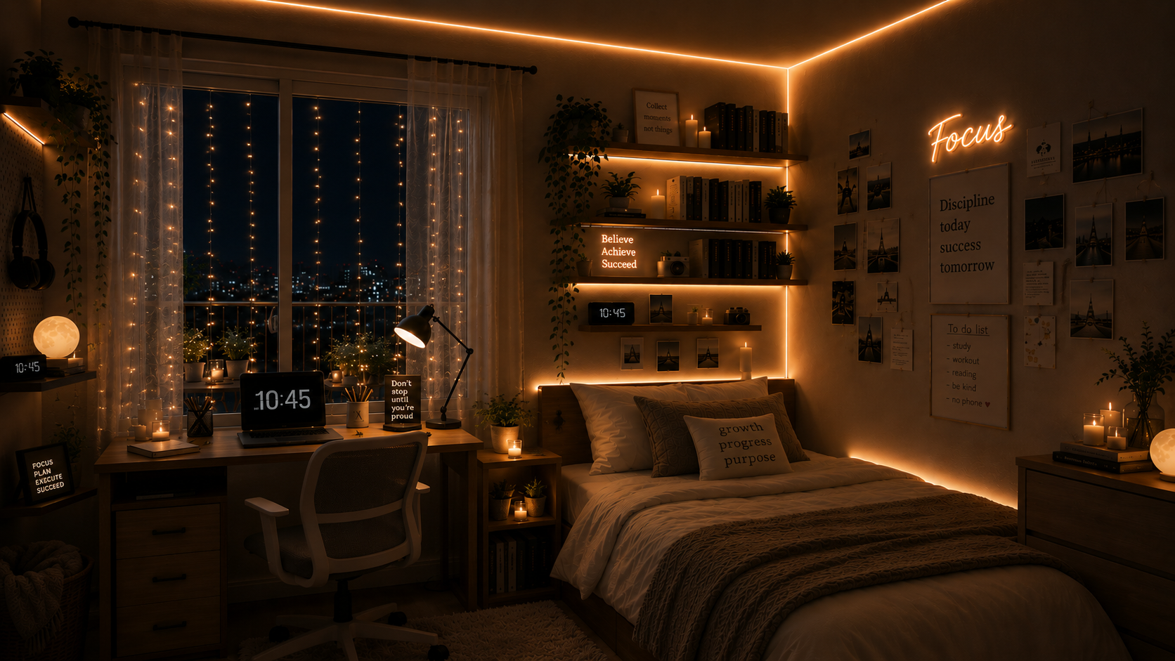Turn Your Bedroom Into the Ultimate Cozy Student Sanctuary ✨